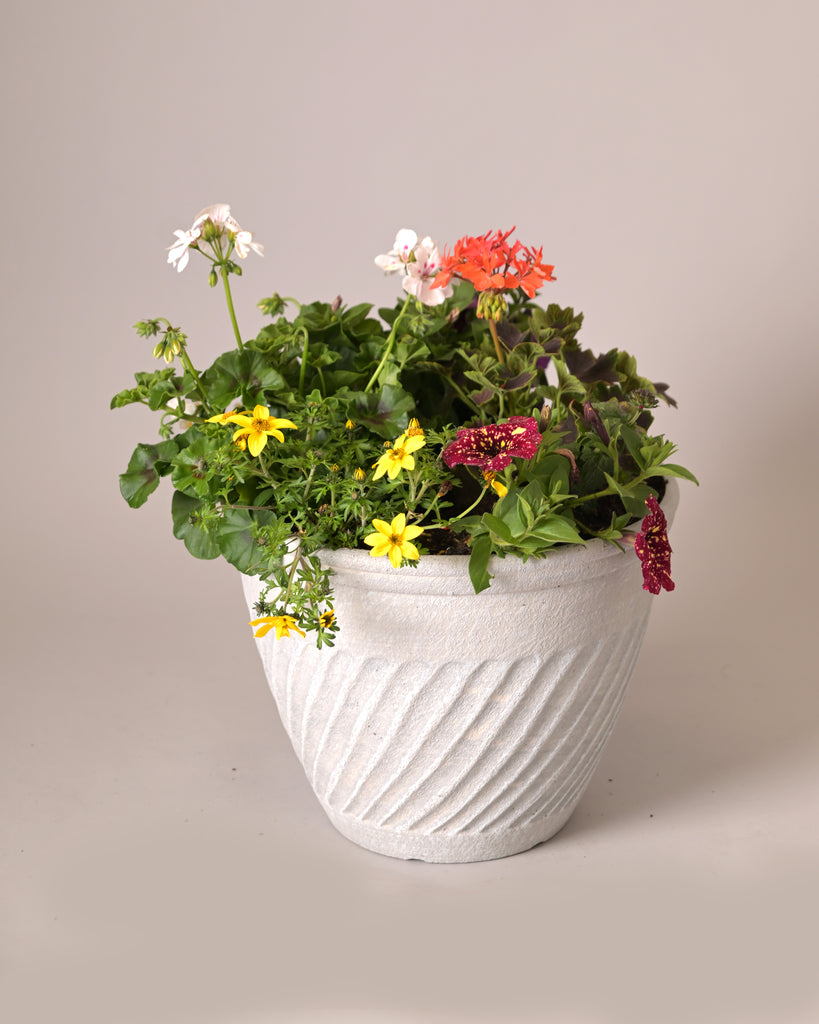 Seasonal Swirl Memorial Planter